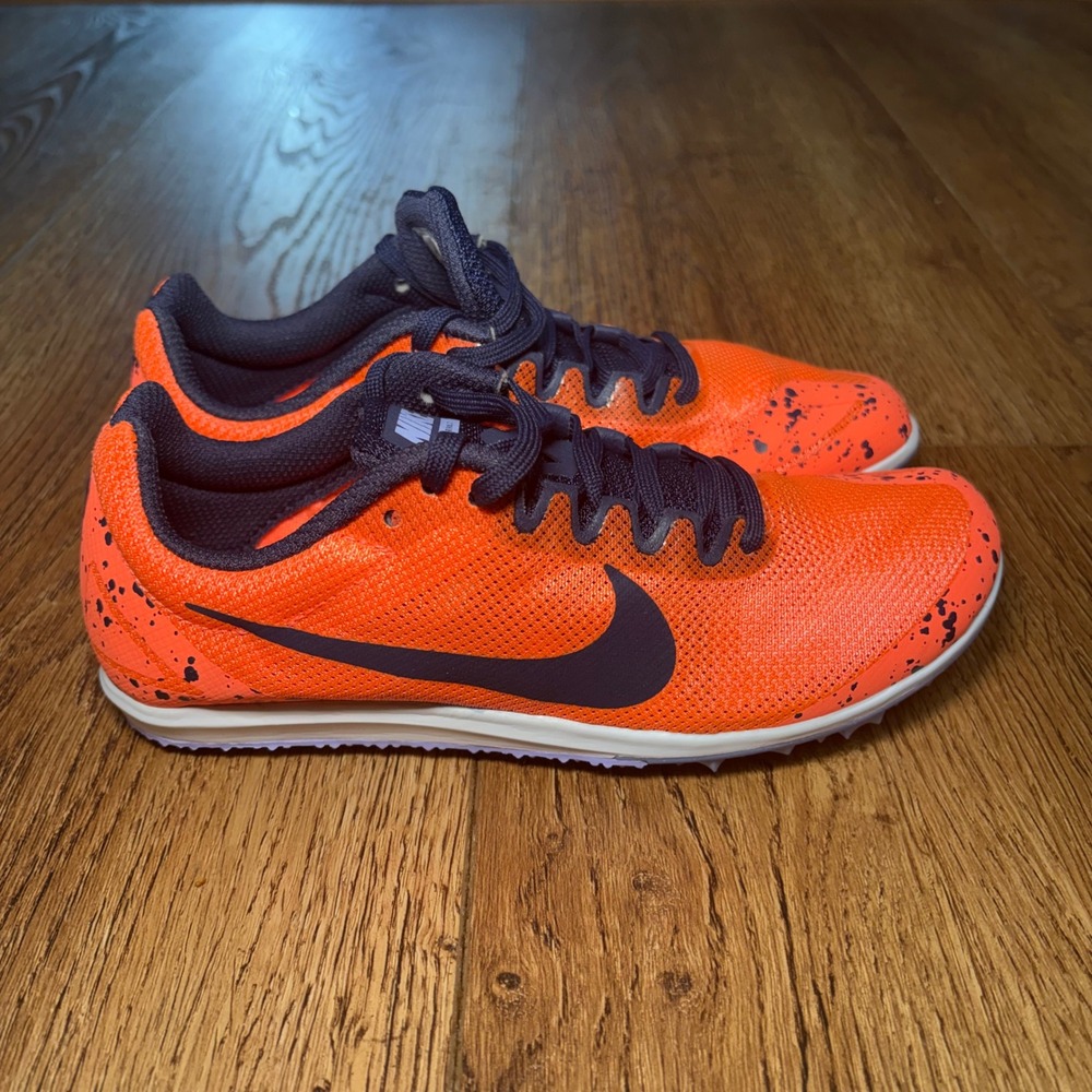 Nike Zoom Rival D 10 Track Running Sneakers No Spikes Bright Mango Womens 6.5